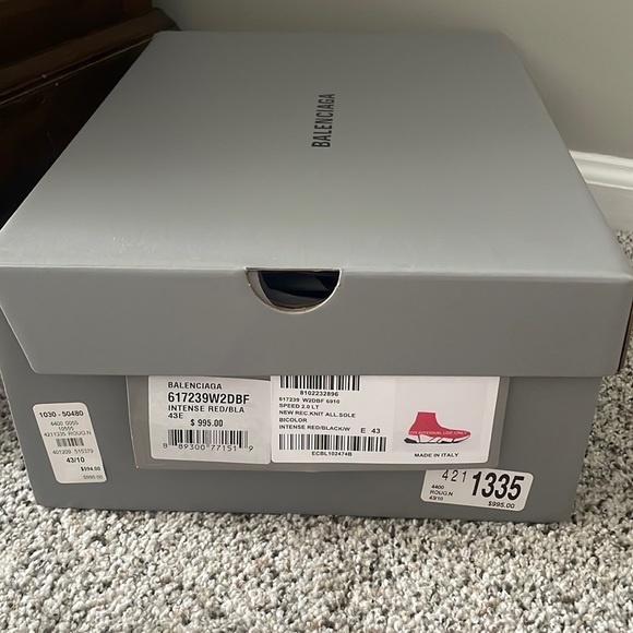 Balenciaga Red Socks - Picture 2 of 2